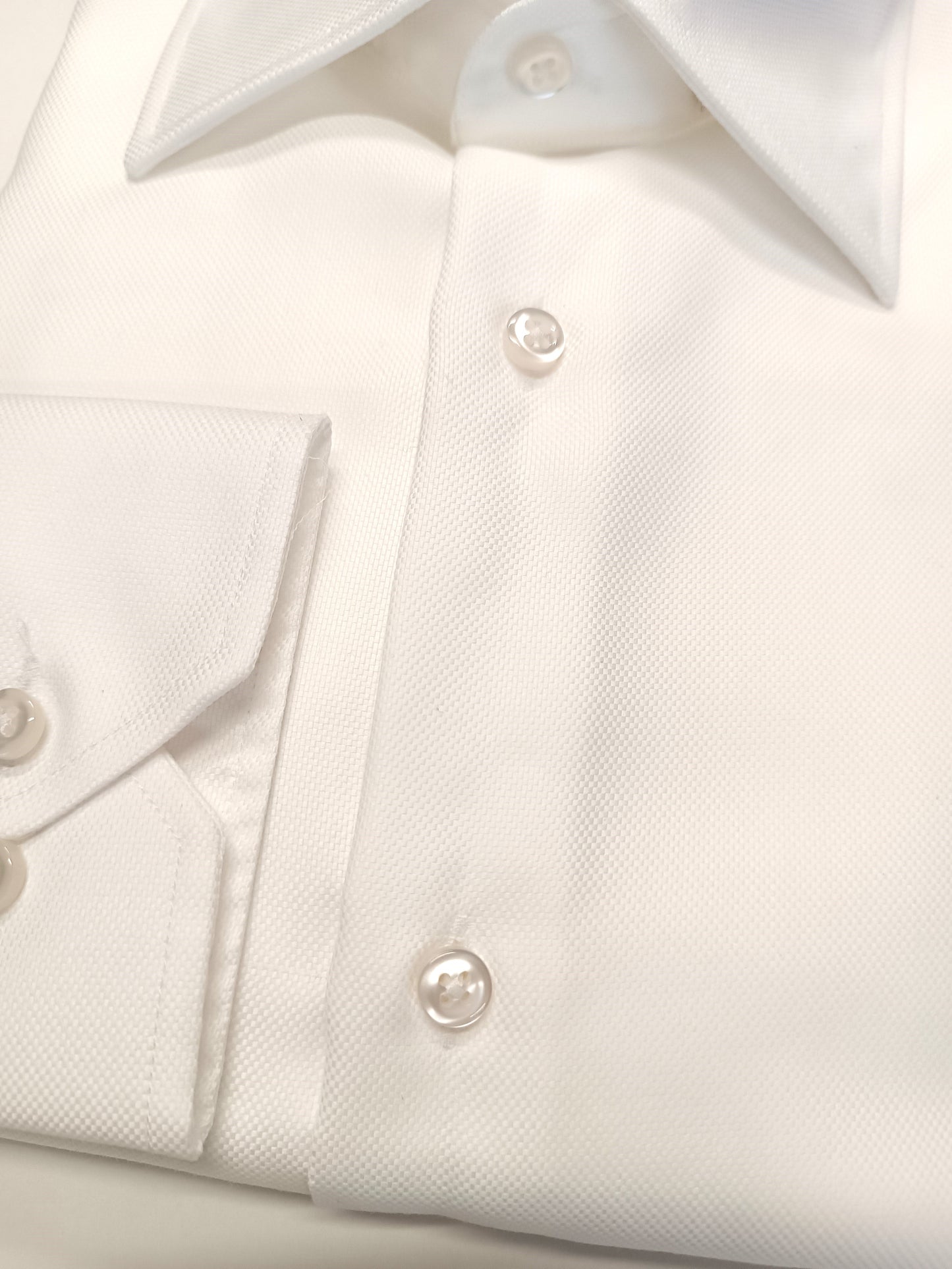 Camicia uomo NO STIRO bianca con colletto francese