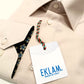 EKLAM men's shirt with spread collar, sand colour