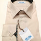 EKLAM men's shirt with spread collar, sand colour