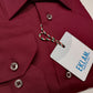 Camicia uomo EKLAM colletto francese color bordeaux