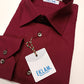 Camicia uomo EKLAM colletto francese color bordeaux