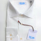 EKLAM white men's shirt with French collar (Popeline)