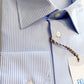 Men's shirt with spread collar