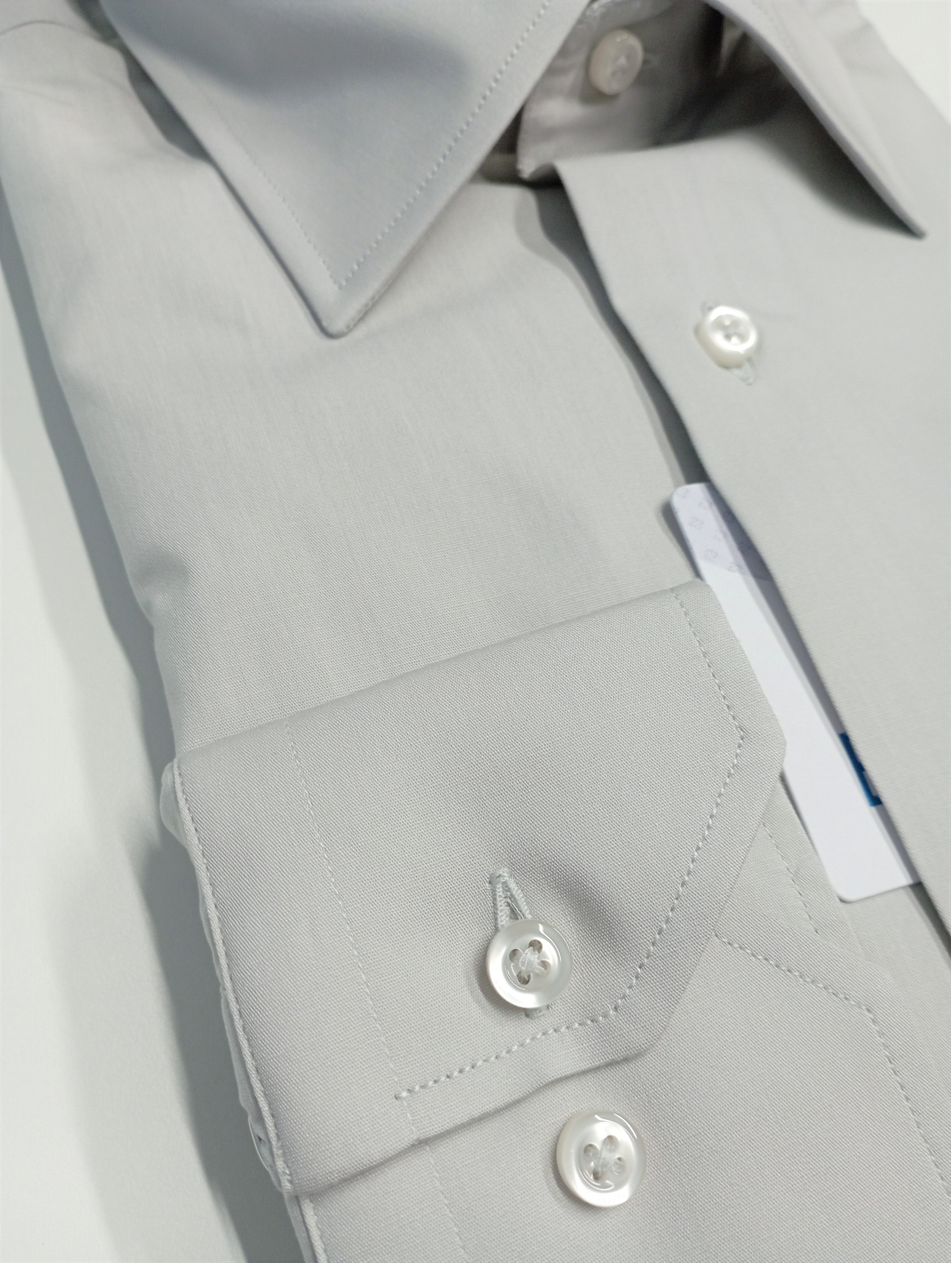 Camicia uomo EKLAM colletto francese grigio perla EKLAM CAMICIE