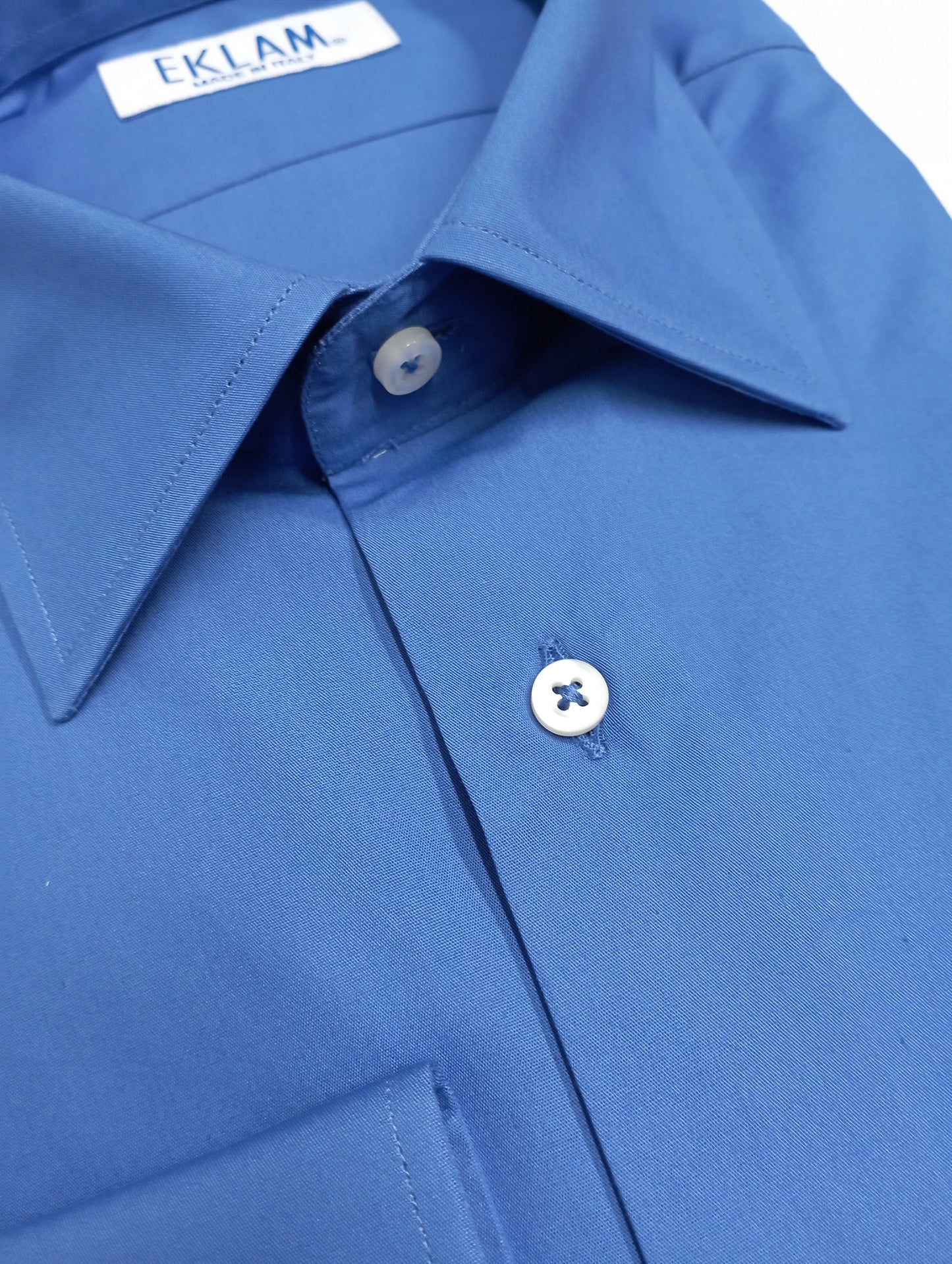 Camicia uomo con colletto francese Blu elettrico shock