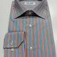 EKLAM striped men's shirt with French collar