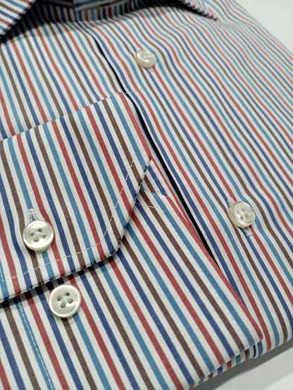 EKLAM striped men's shirt with French collar