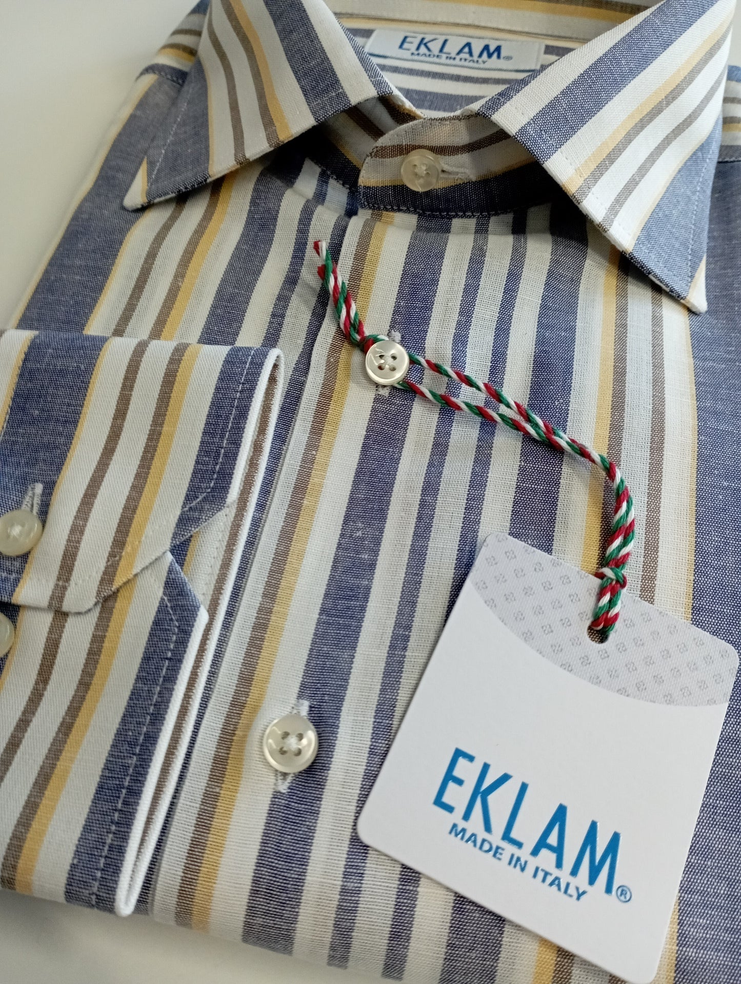 Camicia riga-bacchetta EKLAM colletto francese