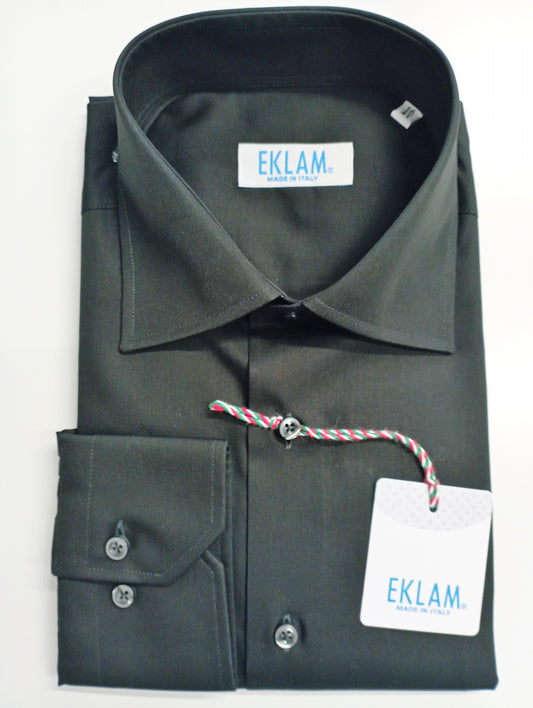 EKLAM men's shirt with black French collar