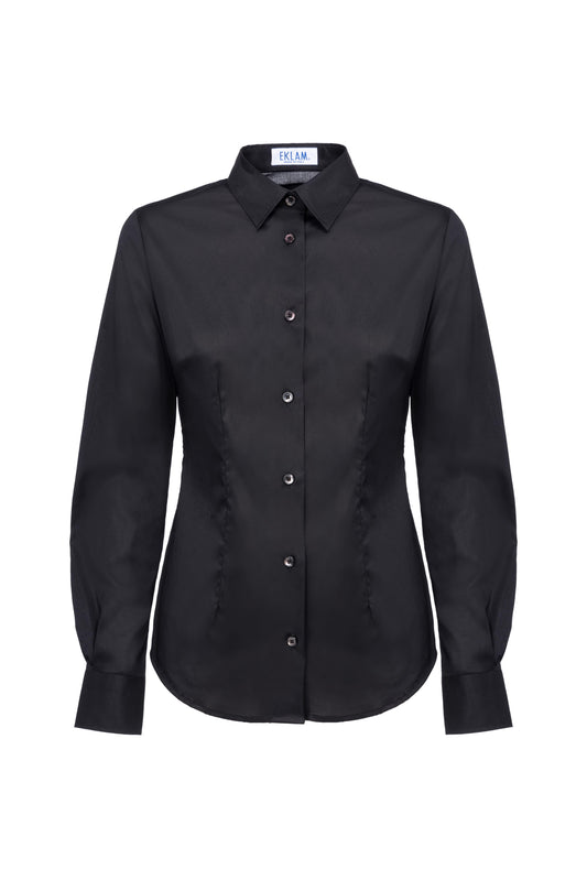 Women's sleeve blouse black
